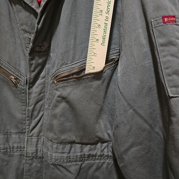 VTG BigSmith Distressed Zip Coveralls 44x26 Insulated Long Sleeve Unionmade READ - Picture 6 of 16